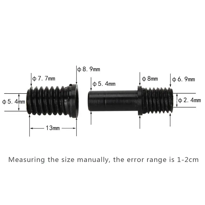 2Pcs black MUXIANG  Screw Tenon and Pluggable Link stem, Special for Meerschaum smoking Pipe Making/Repairing jd0019