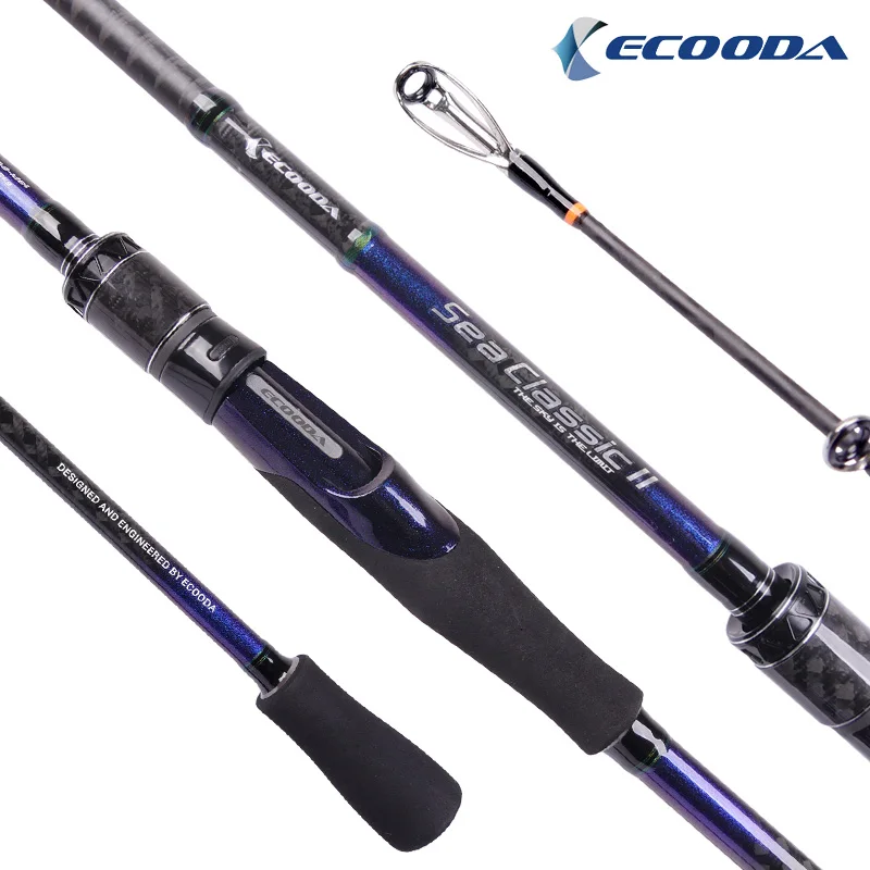 

ECOODA ESCB II 1.45m 1.65m 1.85m 2.05m Boat Rod Japan Full Fuji parts Solid Carbon Tip sea rod Spinning/Casting rod