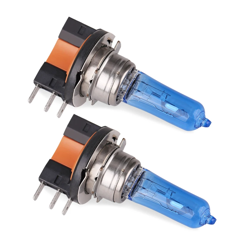 Urbanroad 1pcs H15 12V 55W Car Headlight Halogen Lamp Car Light Source Bulbs Super White 6000K Head Lamp Replacement Lamp Lights