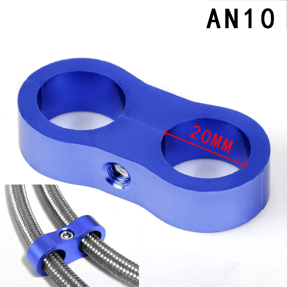 RASTP-AN10 20mm Braçadeira Separadora de Mangueira Trançada Montagem Adaptador Suporte Linha de Óleo Clipe Capô RS-HR013-AN10