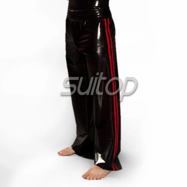 Pantalones de látex del ejército para hombre, Vaqueros