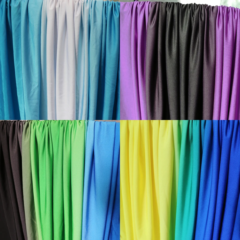 50cm*150cm 4 Way Stretch Polyester Spandex Fabric gradient elastic material for Dancer Swimwear Diy knit fabric