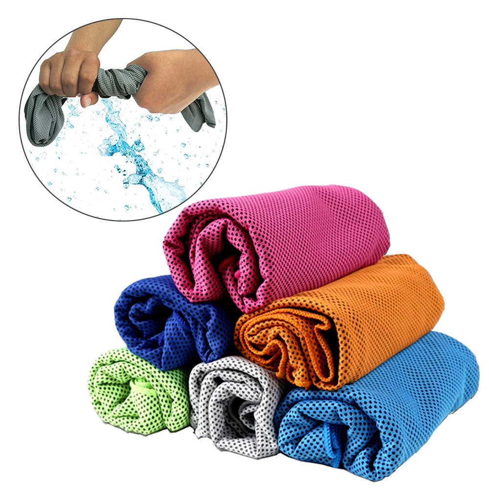 Icing Cold Sports Towel Enduring Instant Cooling Ice Face Towel Quick-Dry Rapid Chill Beach Towels for Fitness Yoga