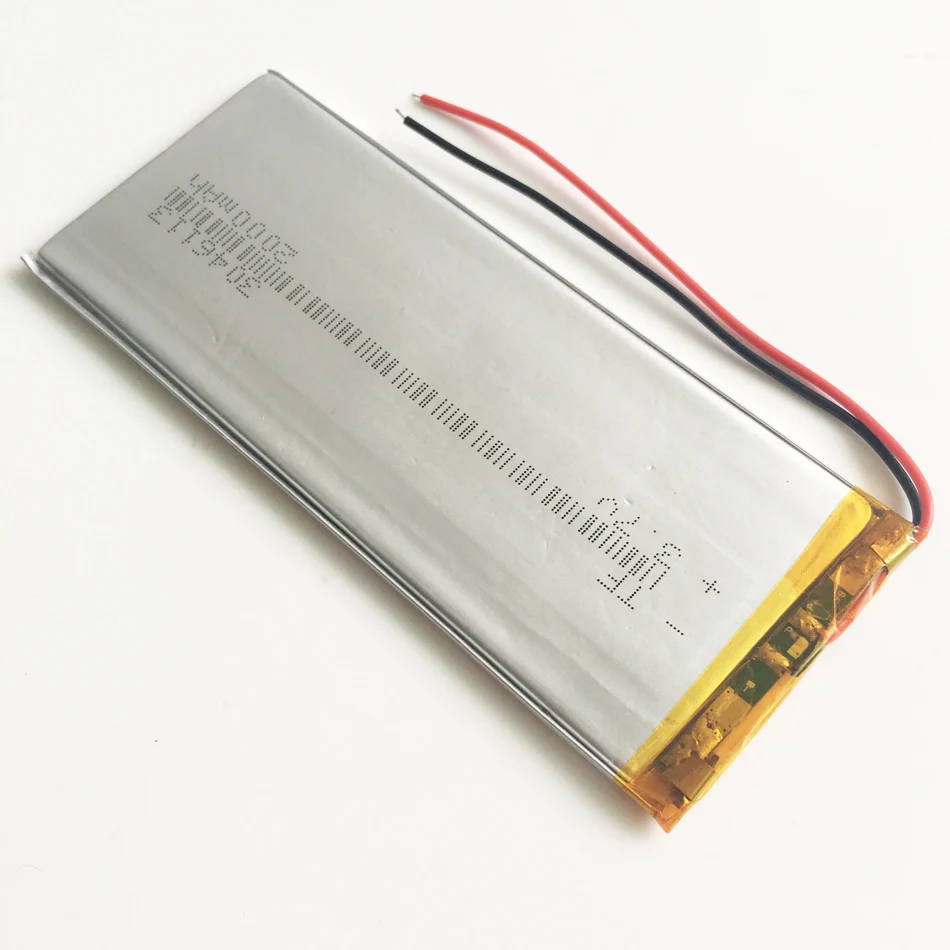 Bateria Recarregável de Polímero de Lítio, LiPo Cell, Câmera, DVD, GPS, Relógio Inteligente, Alto-falante Bluetooth, 3.7V, 2000mAh, 3046113