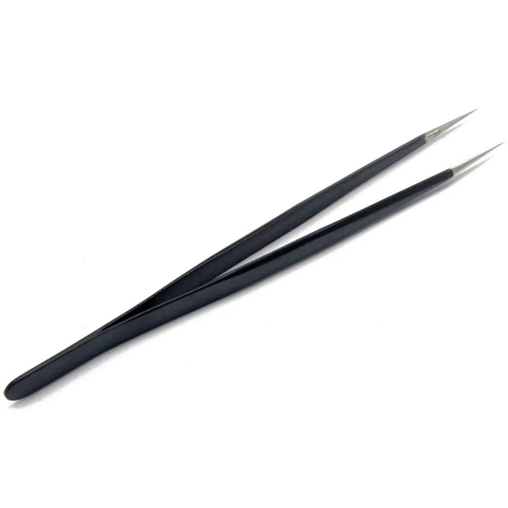 Aidetek High quality Fine Super  Anti-static Anti-Magnetic  Non-corrosive Anti-acid Steel Tweezers ESD-TS-13