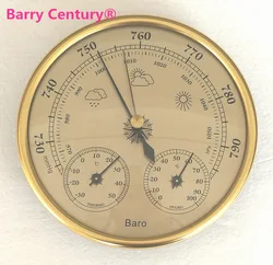 Jakość precyzja Aneroid 128mm 3 w 1 barometr z termometrem i higrometr Tester wilgotności miernik odkryty wędkowanie