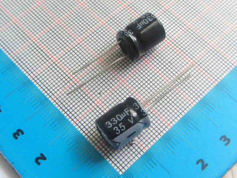 Free Shipping 100pcs/lot high Quality DIP Aluminum Electrolytic Capacitor 35V 330UF 10*12MM   electrolytic capacitor 330uf