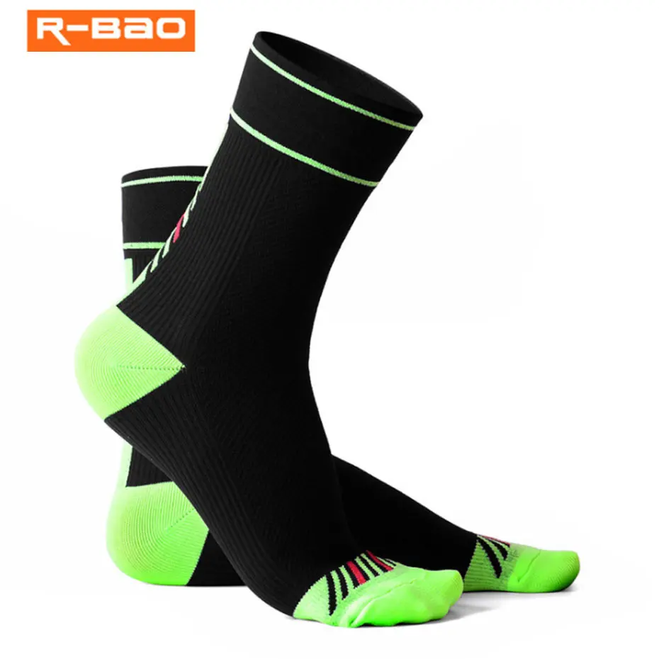 

R-BAO New Professional Cycling Socks Outdoor Sports Bike Bicycle Socks Men Women Hiking Running Riding Socks Comfortable Sweat