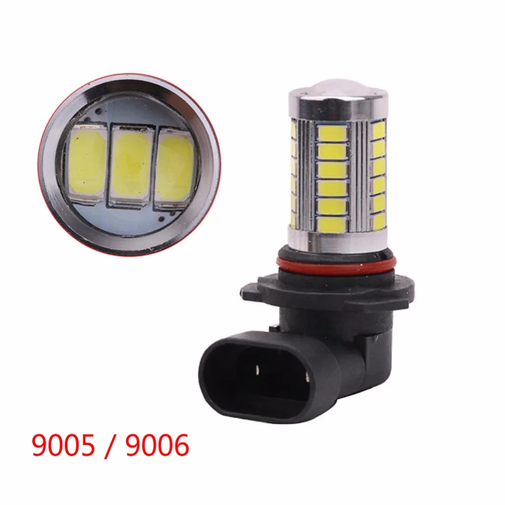 Energy Saving 33 Led Lamp Bulb 9005 9006 SMD 5630 DRL Daytime Running Driving Lamp Bulb Car Fog Light Headlight Leds Light