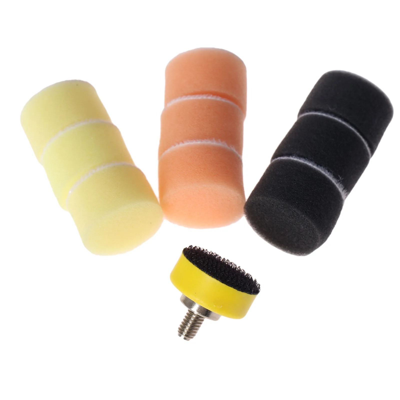 Imagem -06 - Dreld 50 Peças Polegada 25 mm Esponja Enceramento Polimento Almofada para Polidor de Carro m6 Almofada de Polimento Placa Backer para Dremel Ferramenta Rotativa