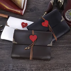 5/10/12 Inch Vintage PU Cover Photo Albums Love Heart Rope Bundle Travel DIY Baby Birthday Gifts Young Memory Book Black Sheets