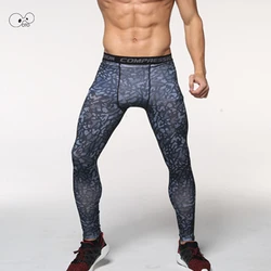 Men MMA Rashguard Compression Pants Camoflage Base Layer Skin Tight Gym Bodybuilding Leggings Running Fitness Trousers Quick Dry