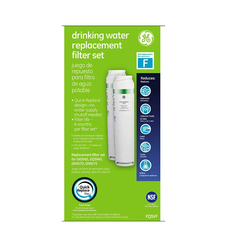 Replacement For Ge Fqsvf Drinking Water System Replacement Filter Set Dual Stage Drinking Water Replacement Filters 2 Pcs/lot