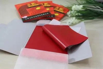 100pcs/pack 48K double-sided High quality red carbon paper 18.5X8.5cm