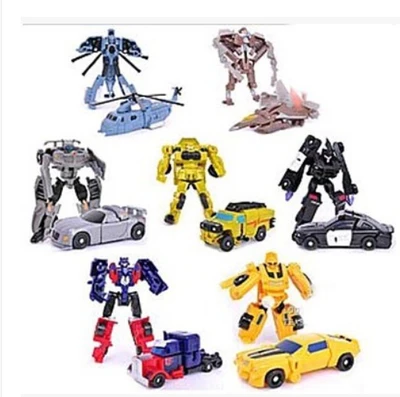 

New Arrival transformation robot 7pcs lots Action Figures Toy Model Kids Cars Toys For kids Gifts