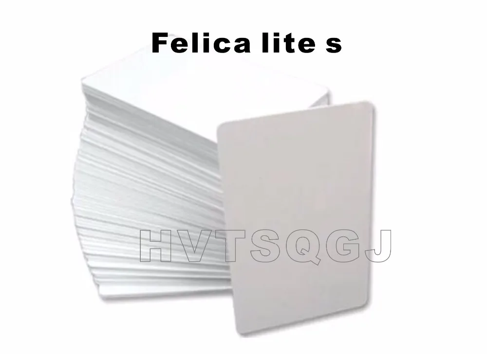 

200pcs Free shipping Factory price 13.56MHz Lite-S RC-S966 PVC blank card