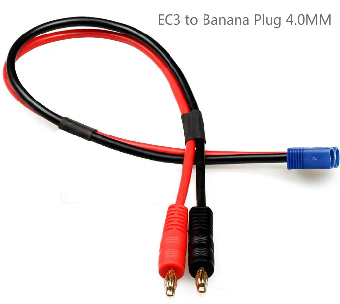 

Adapting Cable EC3 to Banana Plug 4.0MM Cable Banana Plug 4 MM to EC3 Lipo Battery Charging for RC Car AirPlane Multirotor Parts