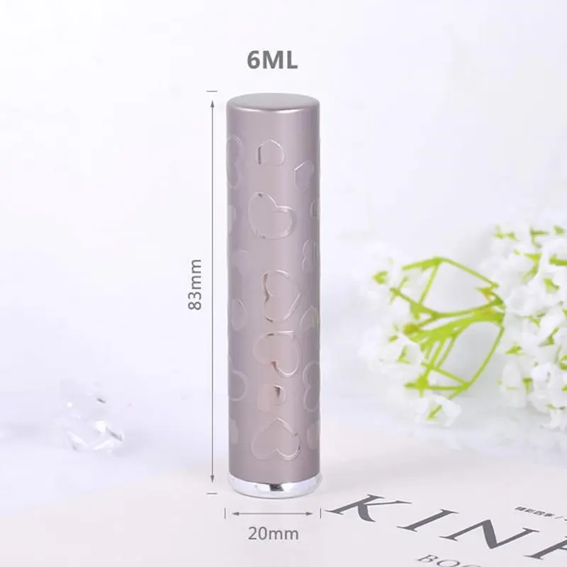 6ML Refillable Perfume Bottle With Spray Empty Cosmetic Containers Portable Aluminum Travel Refillable Bottles