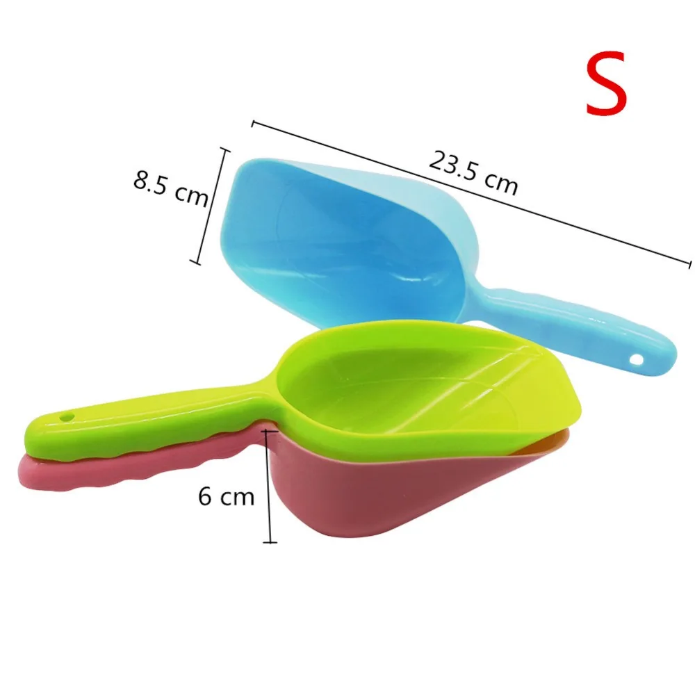 Plastic Shovel High Quality Pet Food Shovel Spade Dishes Tool Utensils For Pet Feeder 3 Color Pet Food Shovel Dog Food Cat Food