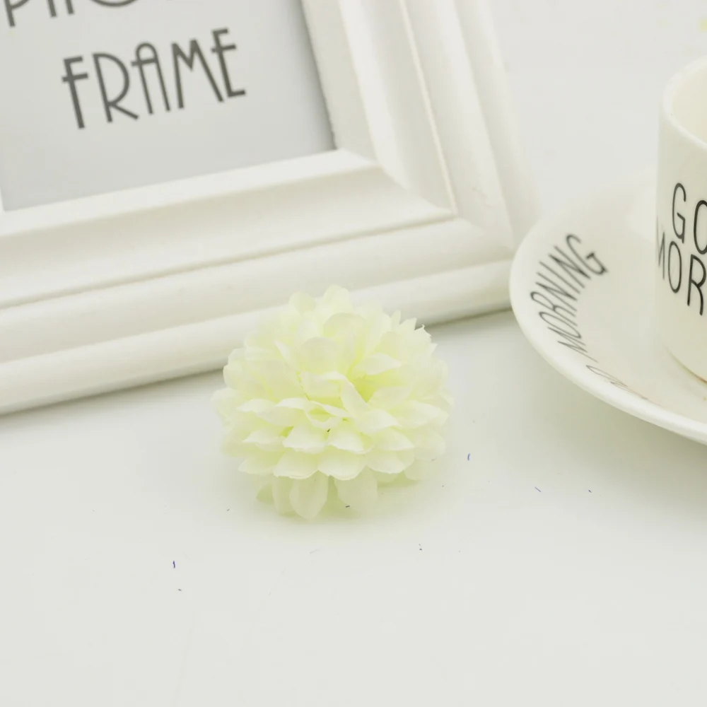 5CM 20 Stück Mehrschichtige Seiden-Chrysanthemenköpfe Künstliche Blumen Günstig für Heim- und Hochzeitsdekoration DIY Kranz Brautstrauß – Detail 23
