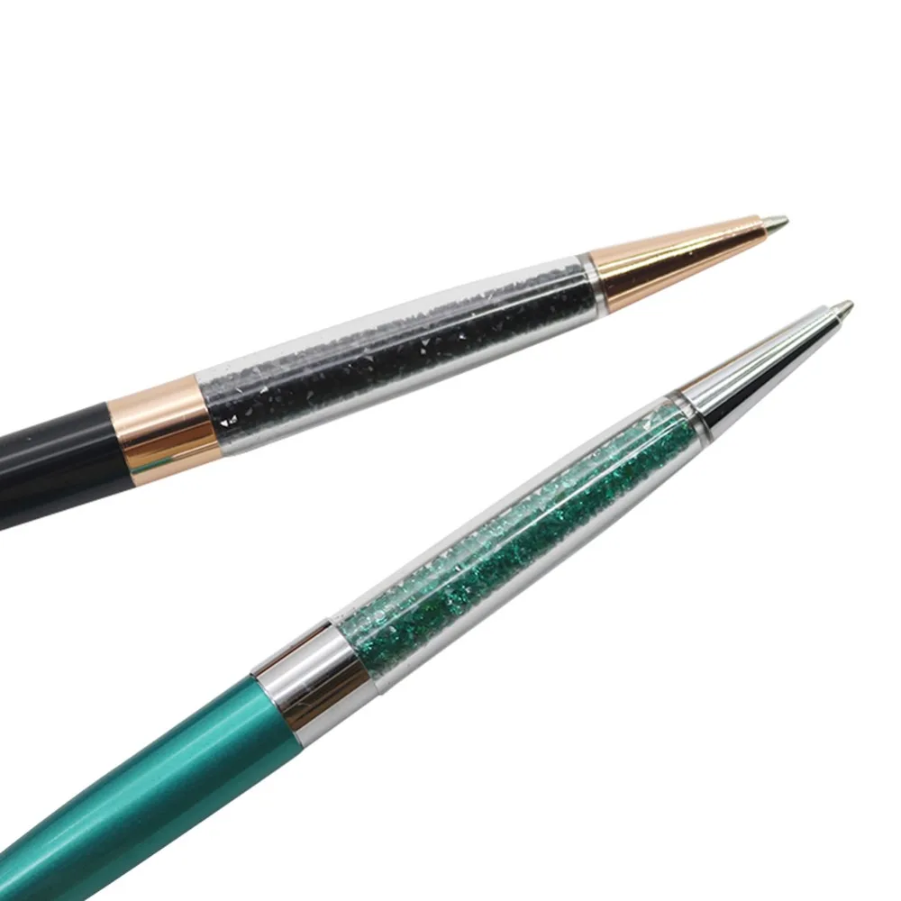 العلامة التجارية الجديدة الإبداعية الماس كريستال 6 ألوان 1.0 مللي متر الحبر الأسود قلم حبر جاف لوازم الطلاب القرطاسية المدرسية #4