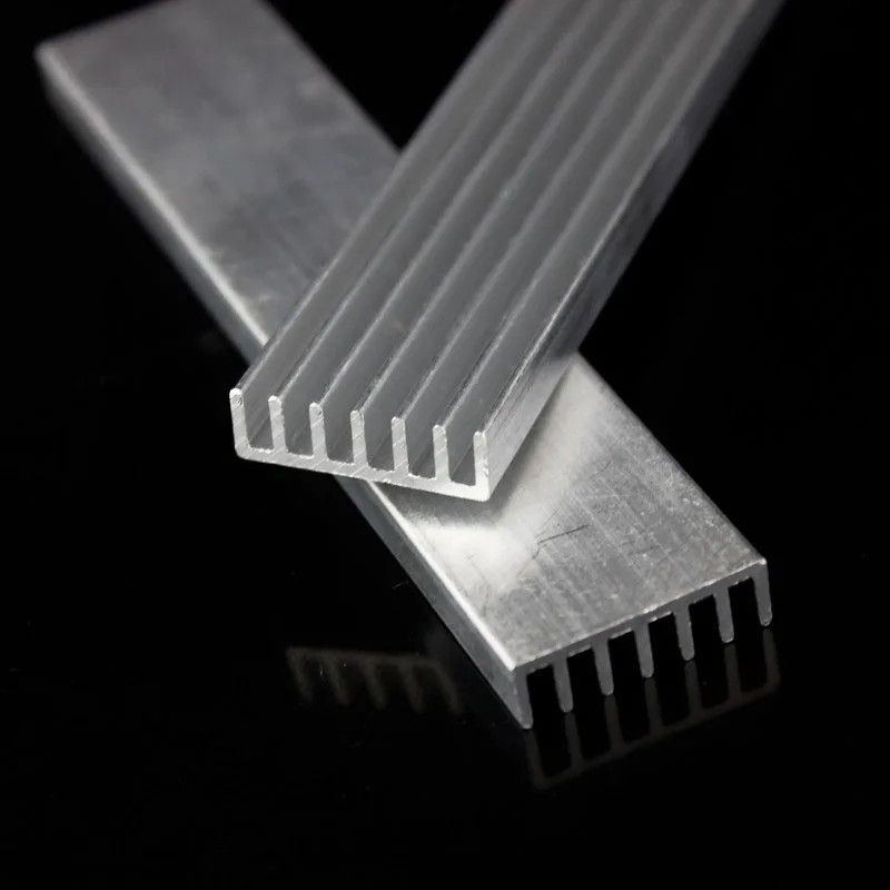 20 Pieces Gdstime 100mm Aluminum 100X20X6mm Rectangle Shape Long IC Chipset Heatsink Silver