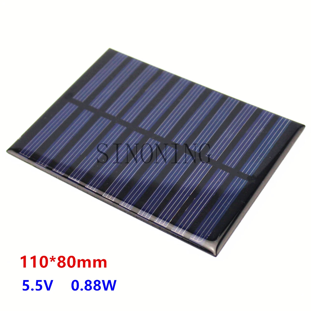 Mini 5.5v Solar Panel Solar Power Panel System DIY Battery Cell Charger Module 110x80mm