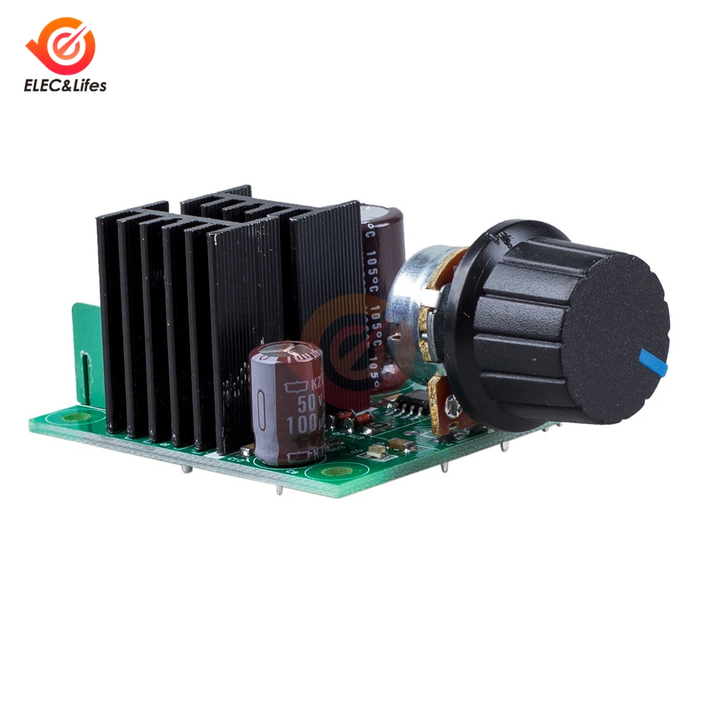 12V 24V 36V 10A PWM DC Motor Speed Controller with Knob Switch Adjustable Dimming Dimmer Module 400W motors Governor controller