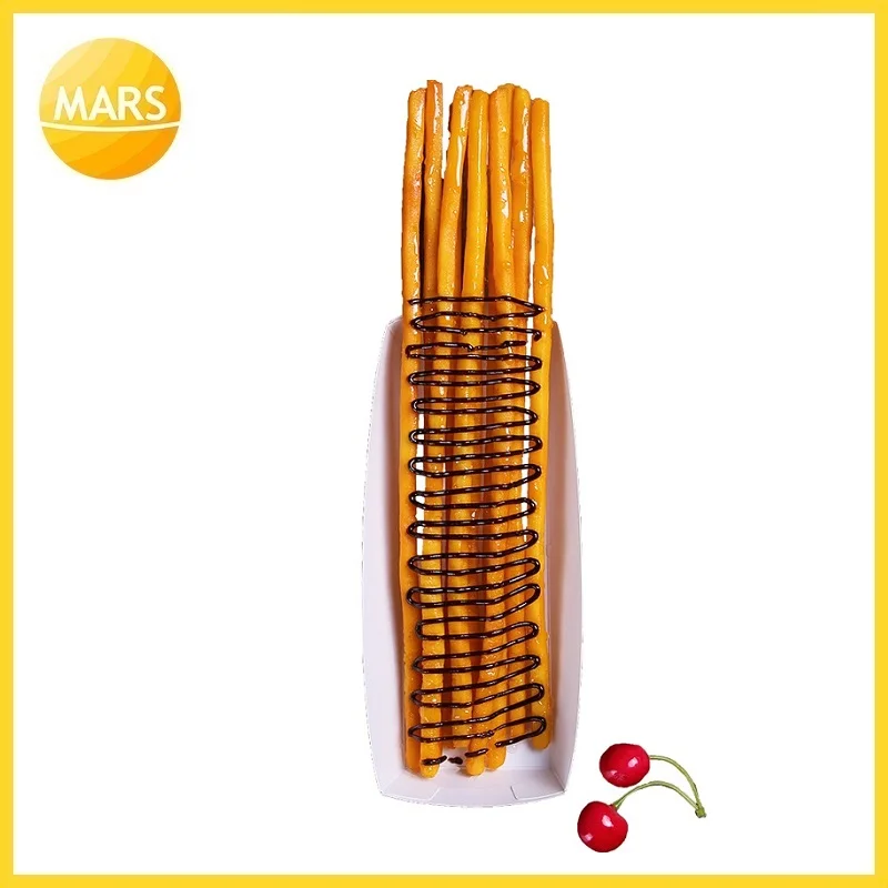 long potato french fries model fake longest potato fries model mold footlong chips sample snack food simulation props