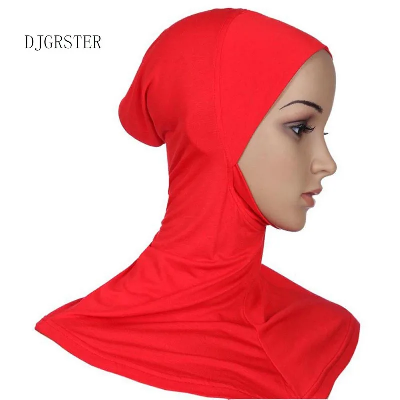 DJGRSTER-Hijab intérieur de sport musulman doux et extensible, casquettes islamiques, sous-écharpe, chapeaux croisés, style classique, vêtements de