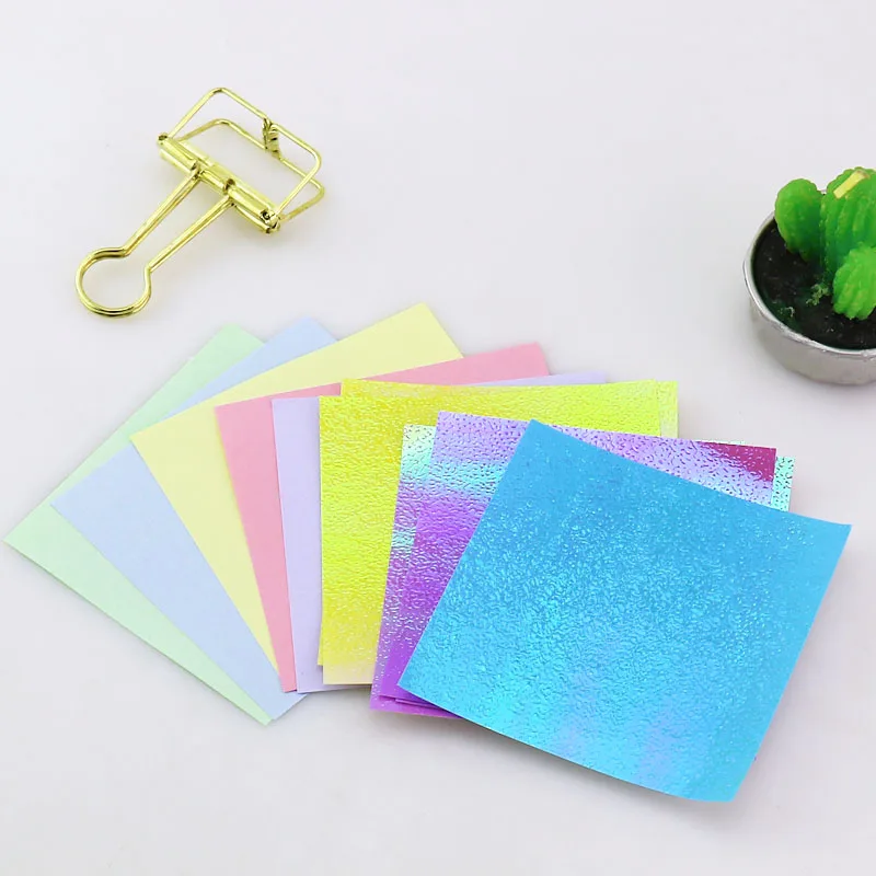 TUTU 154pcs/set Square 5 color Origami Paper Single Side Folding Solid Color Papers Kids Handmade DIY Scrapbooking Craft H0194