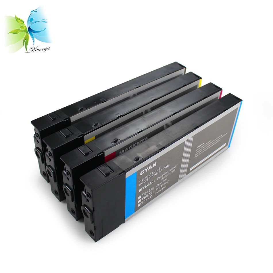 Winnerjet 2 sets/lot 220ml compatible full ink cartridge for Epson Stylus pro 4400 4450 sublimation ink cartridges