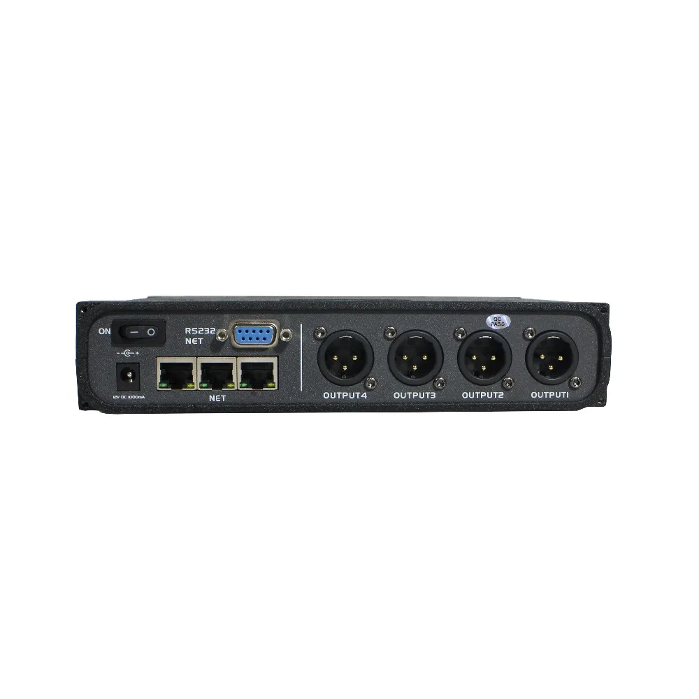 Dante Audio IP network Transmitter 4 in 4 out Dante Audinate Interface with XLR, Gain Control, Phantom Power