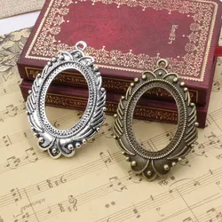 Fit 30x40mm Summer Fashion Cameo/Glass/Cabochon Frame bezel Settings Blank, DIY Accessory Making  5pcs/lot K02687