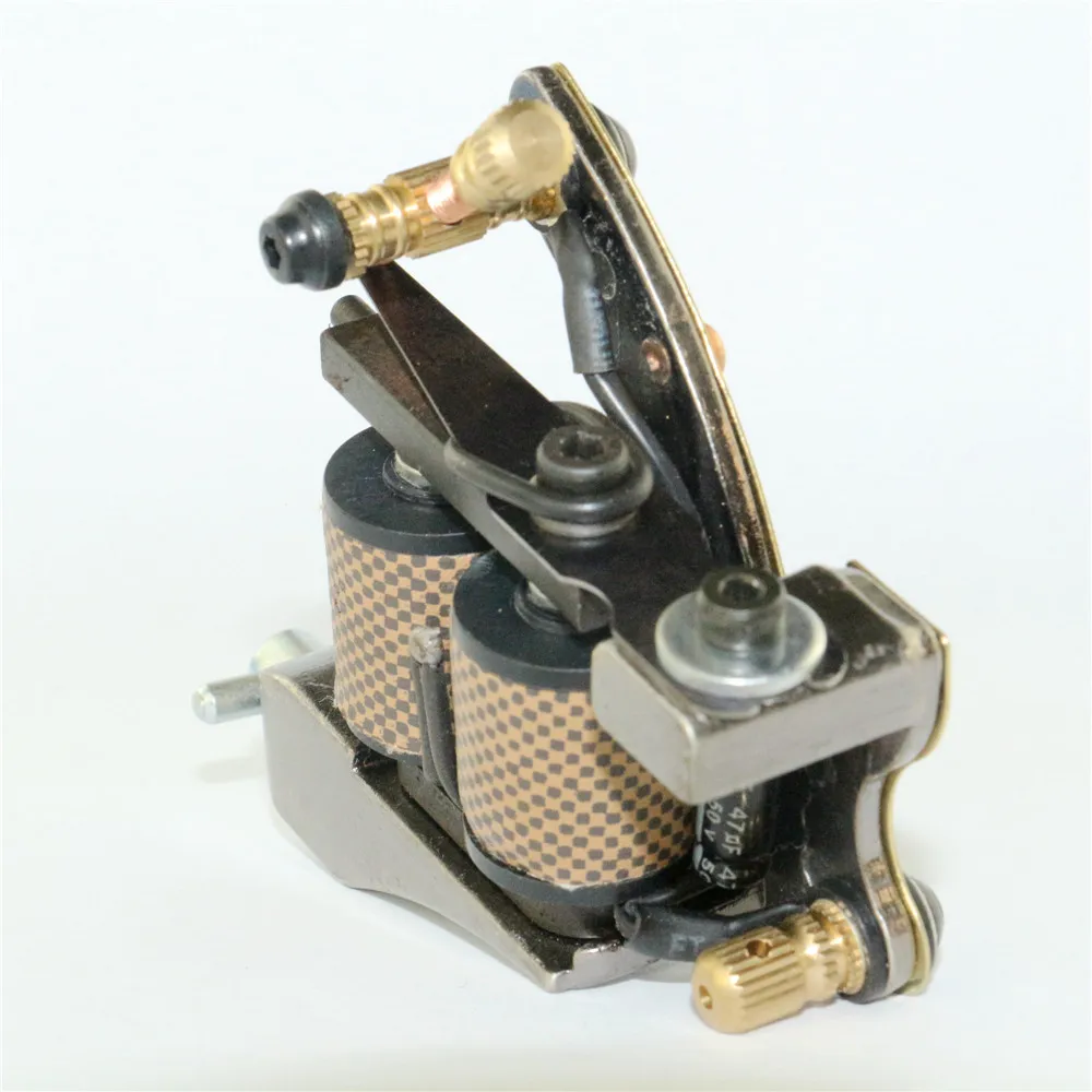 Professional 10 Wrap Coil  Handmade Cast Iron Tattoo Machine Gun  Liner and Shader Free Shipping TM-773