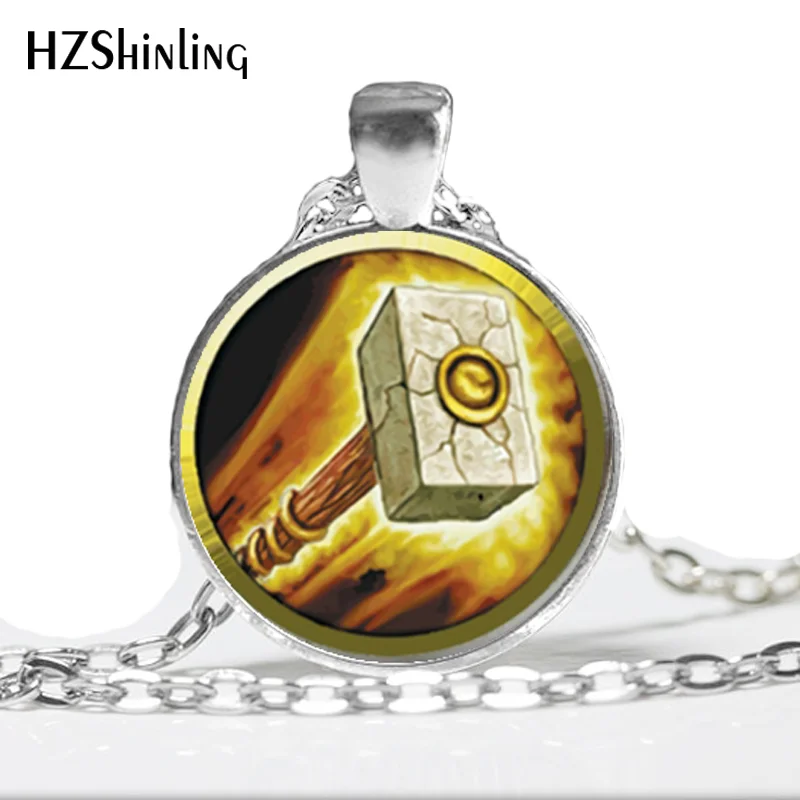 NS-00309 New Fashion Wow Pendant World of Warcraft Necklace Glass Dome Pendant Necklace Gifts for Friend HZ1