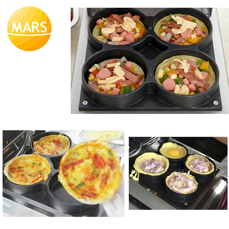 Mini พิซซ่าเครื่อง220V ไฟฟ้าวาฟเฟิลเบเกอรี่เค้กขนมปังพิซซ่าหม้อหุงข้าวในเชิงพาณิชย์ครัวเบเกอรี่เตาอบ