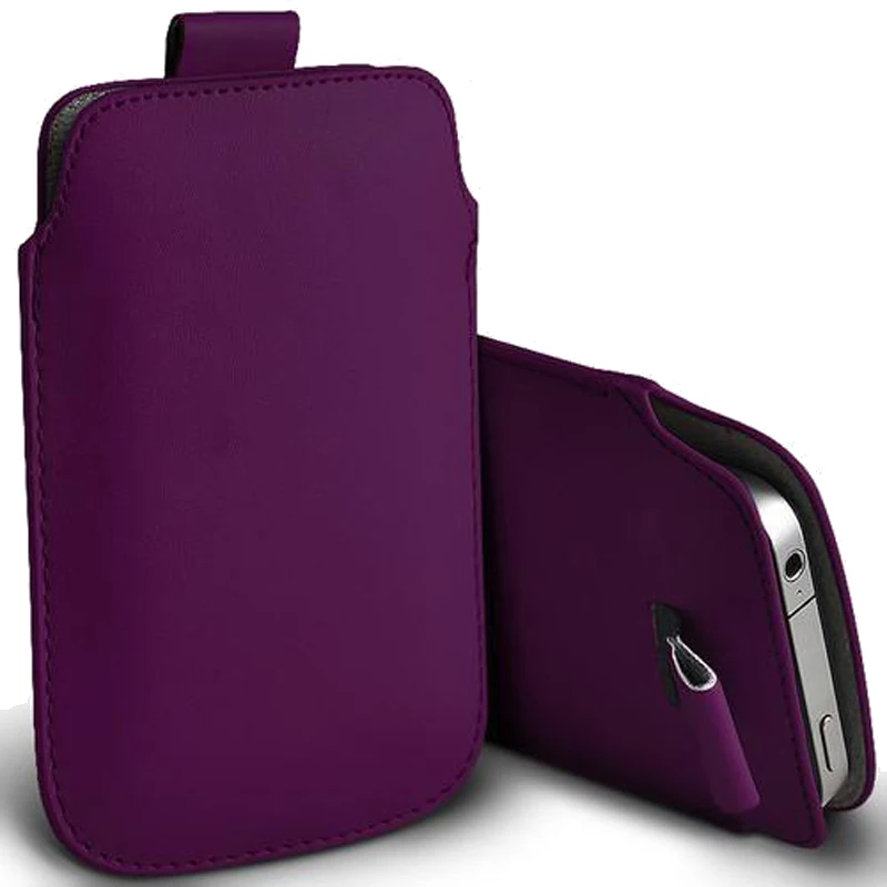 For iPhone 12 Pro Max Case PU Leather Pouch Cover Pocket Holster Pull Tab Cover For iPhone 13 mini 11 Pro XS Max Phone Bag Case