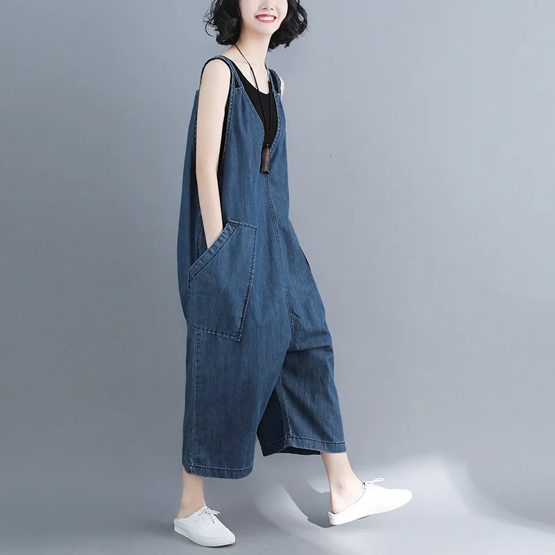 Dungarees women jeans denim overalls women jumpsuit female 2018 Chinese style jumpsuits for women 2018 DD1634 S