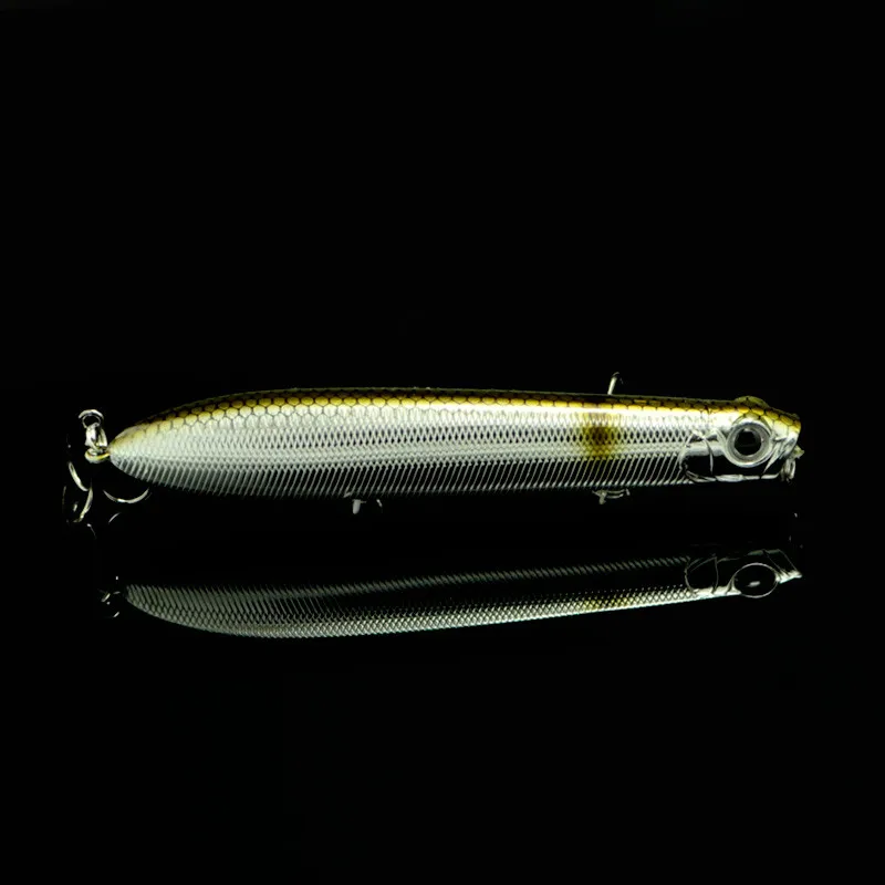 Fishing Lure Zigzag Bait Z Swimbait Topwater Floating Popper Pencil Lures Long Casting Owner Hook 18g