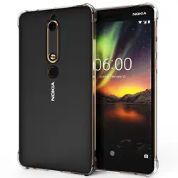 For Nokia 6 2018 Case Nokia 6.1 Case Heavy Duty Drop-proof Armor Soft TPU Case for Nokia 1 2 3 5 6 7 8 Sirocco X5 X6 3.1 4.2 3.2