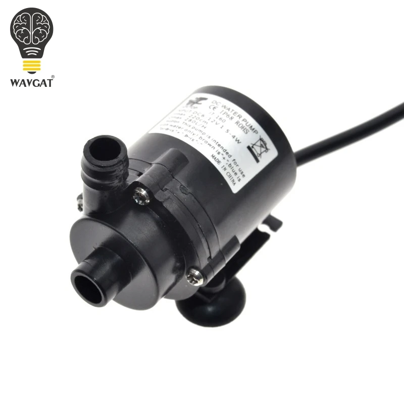 WAVGAT 6V 12V DC bezszczotkowy mała pompa wody pompka do silnika DIY sprzęt pompy narzędzia 1.8M 280L/H
