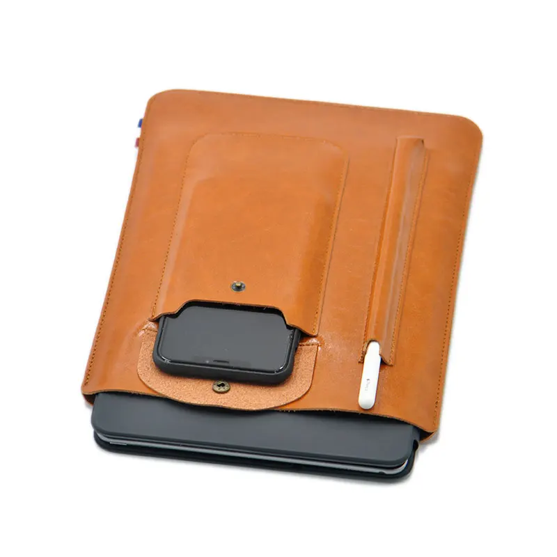 Multi-function ultra-thin super slim sleeve pouch cover,microfiber leather tablet sleeve case for iPad Pro 11 inch 2018