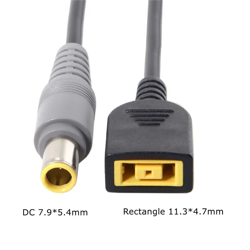 DC 7.9*5.4mm Plug to Rectangle Female Charger Power Cable for Lenovo ThinkPad X1 Carbon Laptop 15CM/0.15M