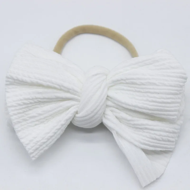 1 Piece  Children Girls Fashion Bow Tie Head Hair Band  Baby Newborn Hair Rope Headband Headwear Headwrap