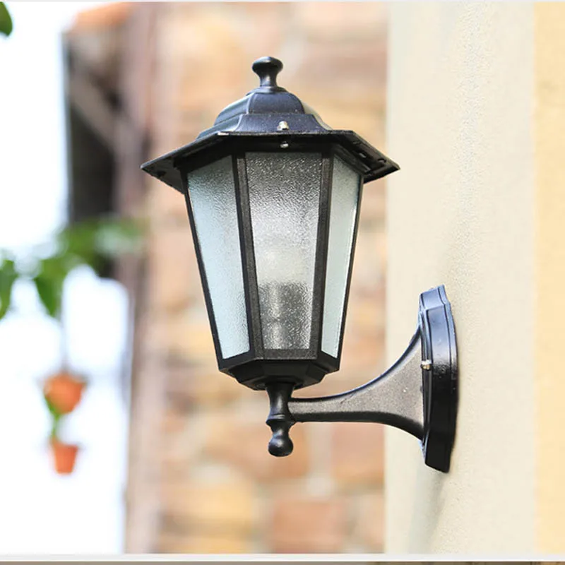 Outdoor Wall Lamps Hexagon trapezoidal European Villa waterproof Landscape Wall Lamps Corridor Hallway Wall Sconces