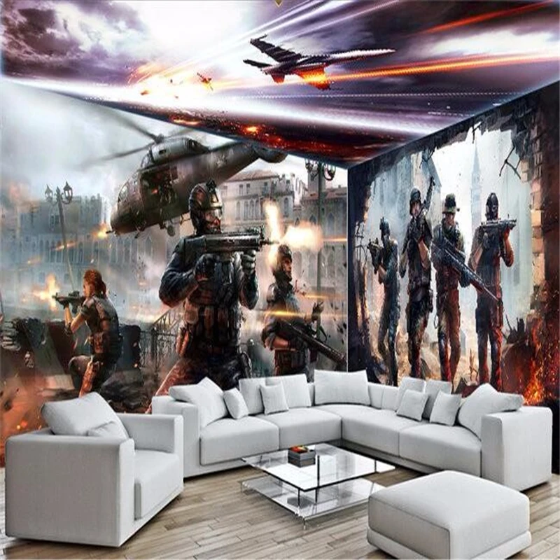 

beibehang papel de parede 3D Movie war helicopter disco nightclub bar KTV wallcovering murals-3d flooring wall paper home decor