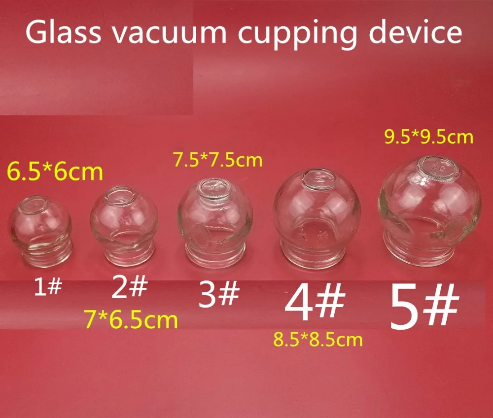 

Medical Traditional Chinese Glass Cupping Jar 5 Size Glass Cupping Jar Cupping Therapy Transparent Glass Glass Cupping Fire Cup