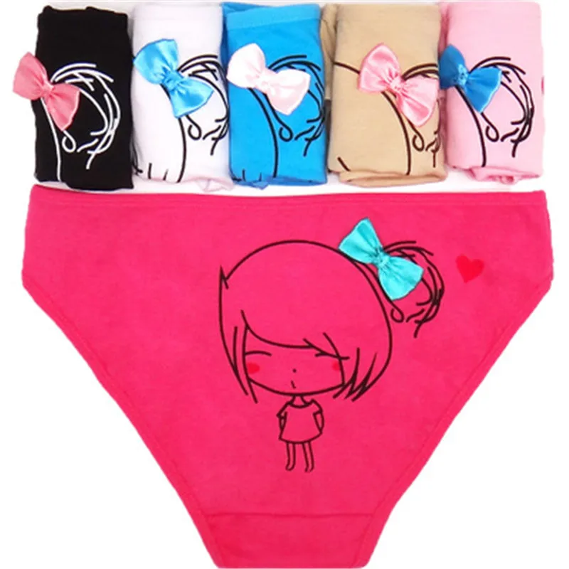 

New Cute Girl Panties Thong Cartoon Underwear Briefs For Young Girls Calcinha Infantil Kids Underwear Children's Clothing