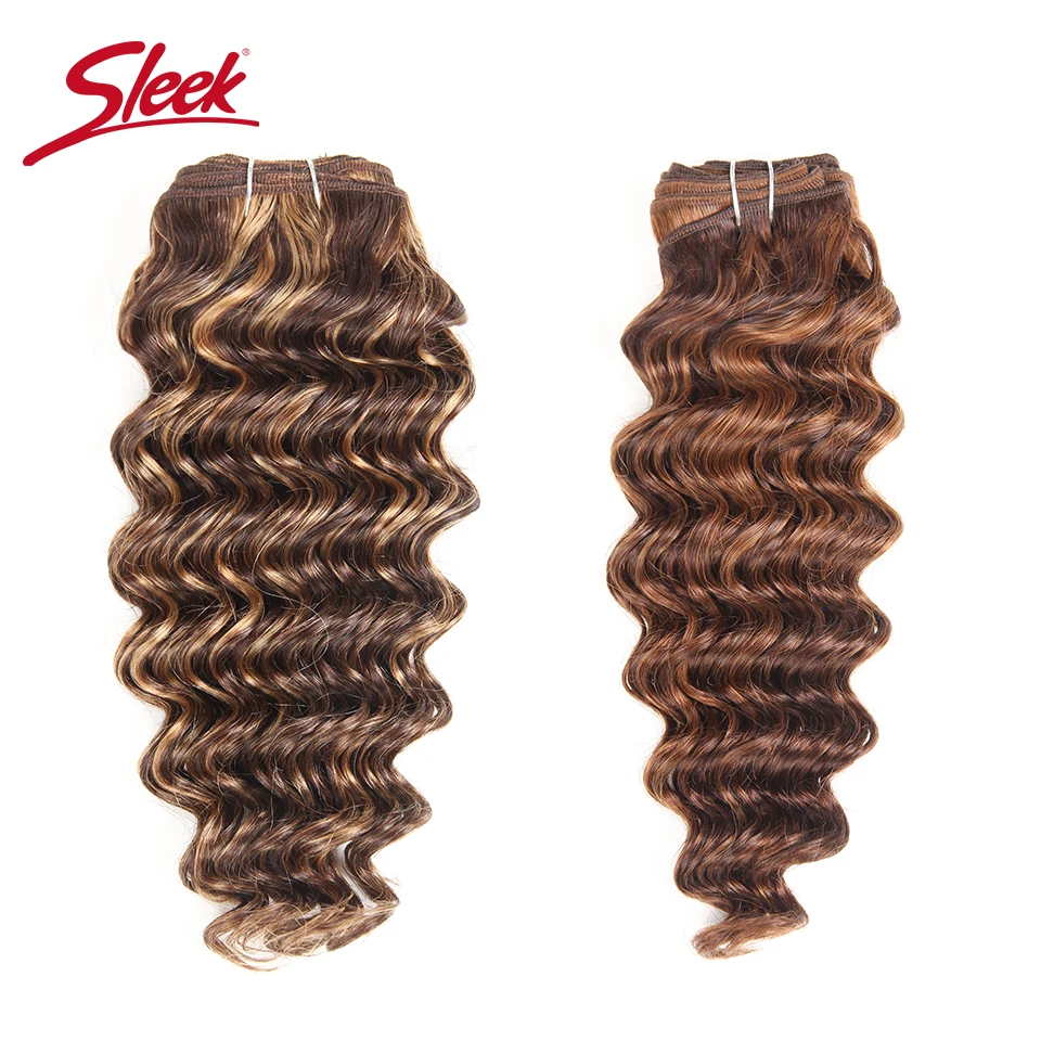 Eleganckie włosy 1 sztuka tylko brazylijski głęboka fala wiązki naturalny kolor ludzki włos wyplata Deal P1B/30 P4/27 Remy do przedłużania włosów